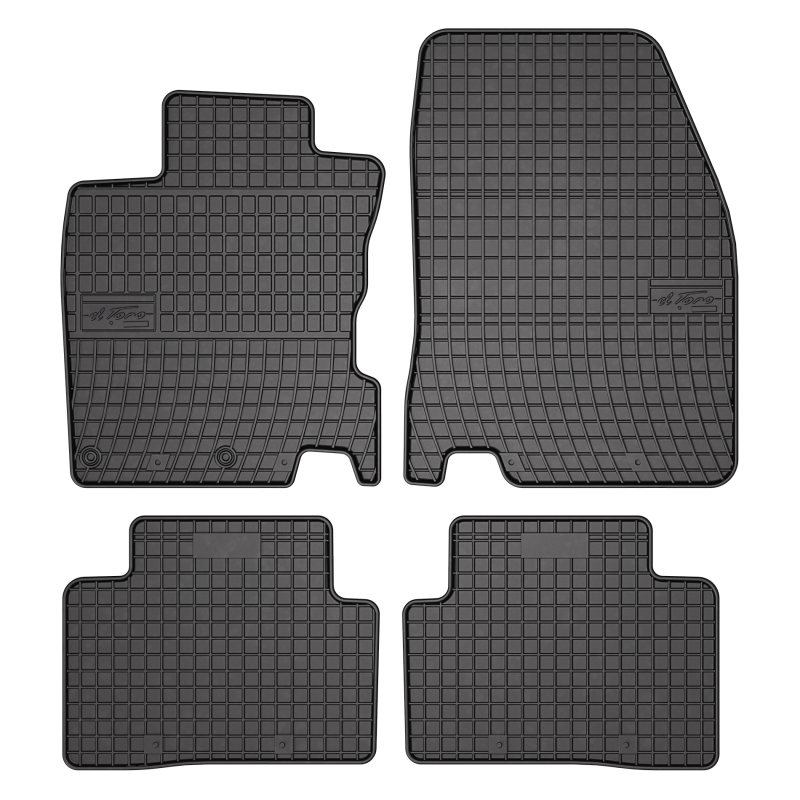 Floor mats, rubber Nissan Qashqai II (2013-2016) - Discount 20%