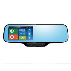 Specchio retrovisore Android: localizzatore GPS + navi + bluetooth + fotocamera