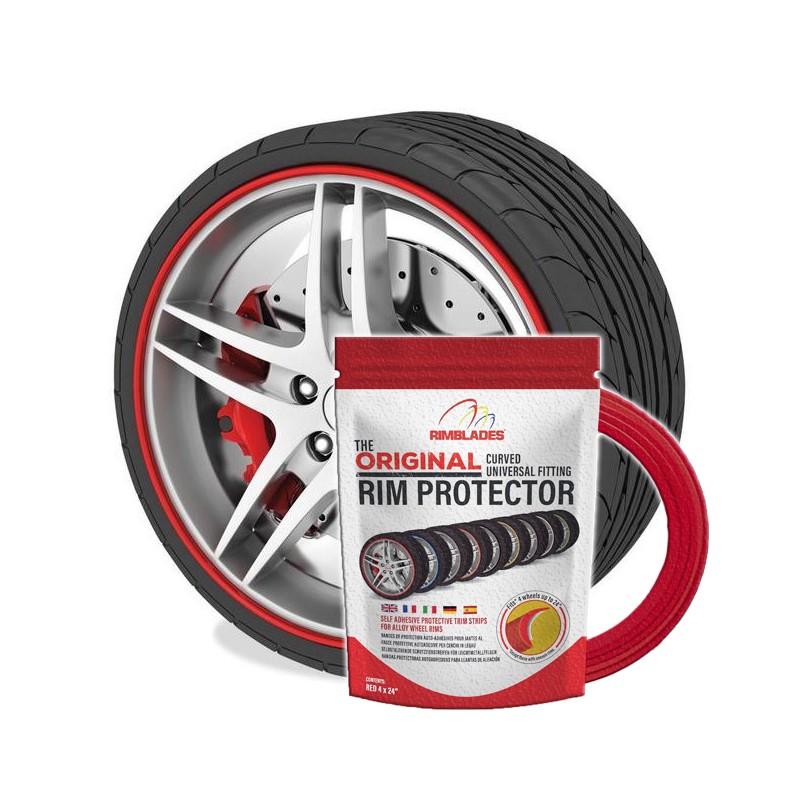 Protecteur, roues PREMIUM Rouge - RimSavers Deluxe® - Rabais de 20%