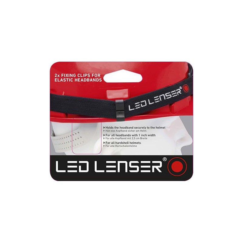 Clip to attach headlamp Led Lenser helmet - AUDIOLEDCAR