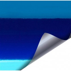 Vinilo Cromado Azul 25 x 152 cm