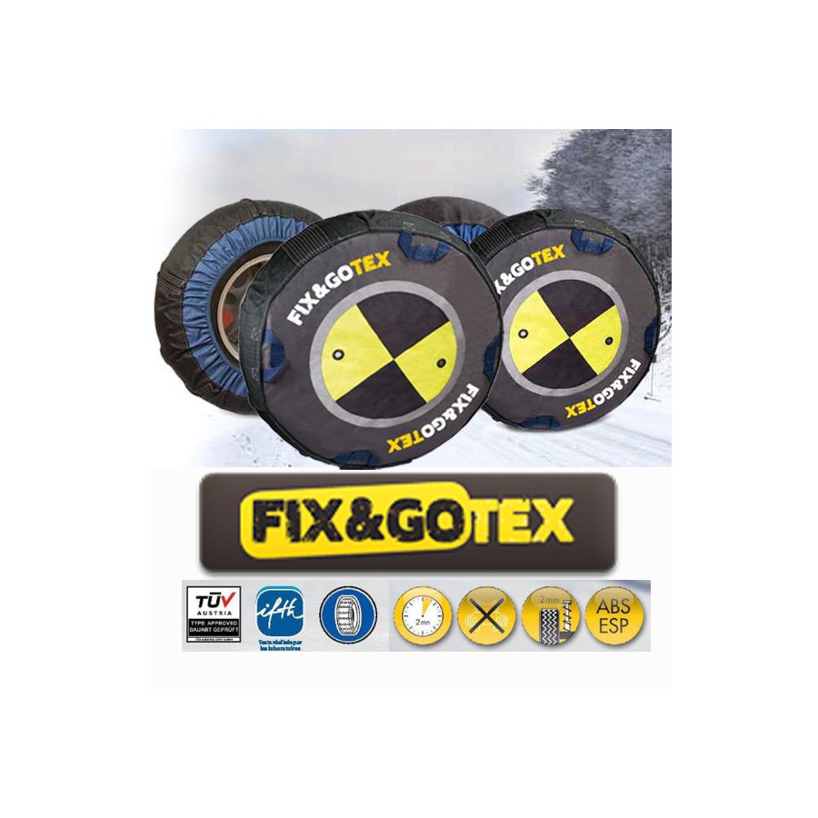 Cadenas de nieve textiles FIX&GO TEX - talla G - CADENAS
