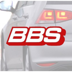 Sticker for car BBS red
