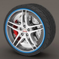 Protecteur de pneu bleu - RimSavers®