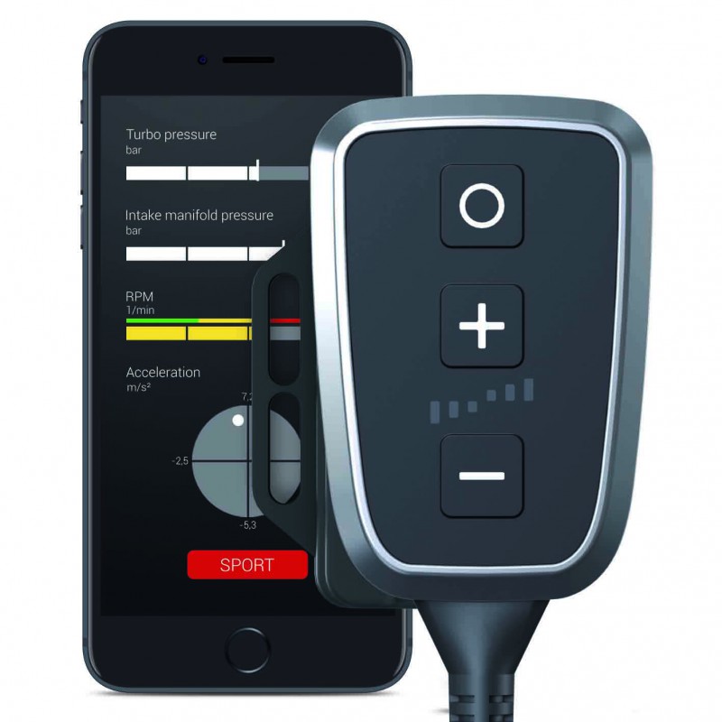 APP Dte Pedal Box Plus App Porte-Clés pour Fiat Freemont 345 2011-163PS 120KW 2 