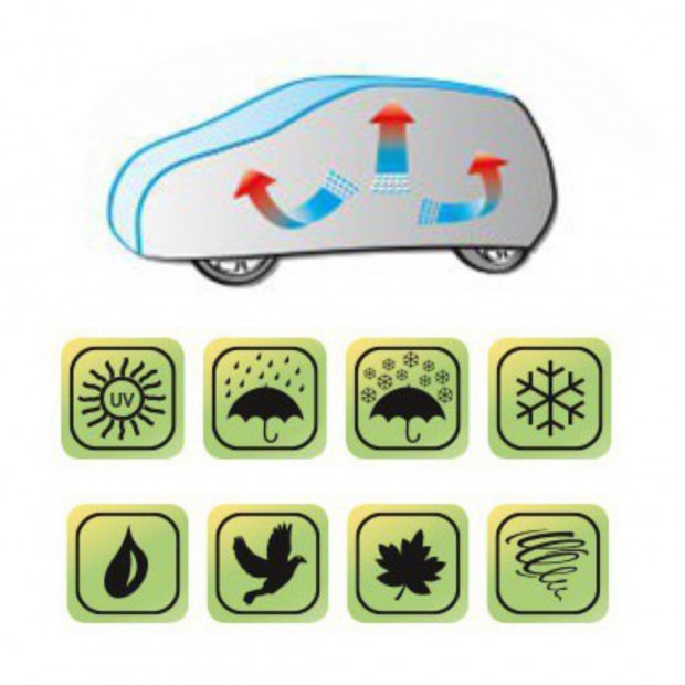 Funda Coche Xl Familiar Grande Impermeable Y Transpirable 4 55 4 85 Metros Calidad Premium