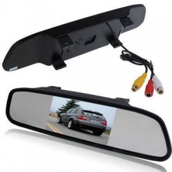 Espelho retrovisor com tela de estacionamento HD