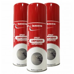Kit 3 sprays higienizantes industrial y doméstico 70% alcohol - Lancero®