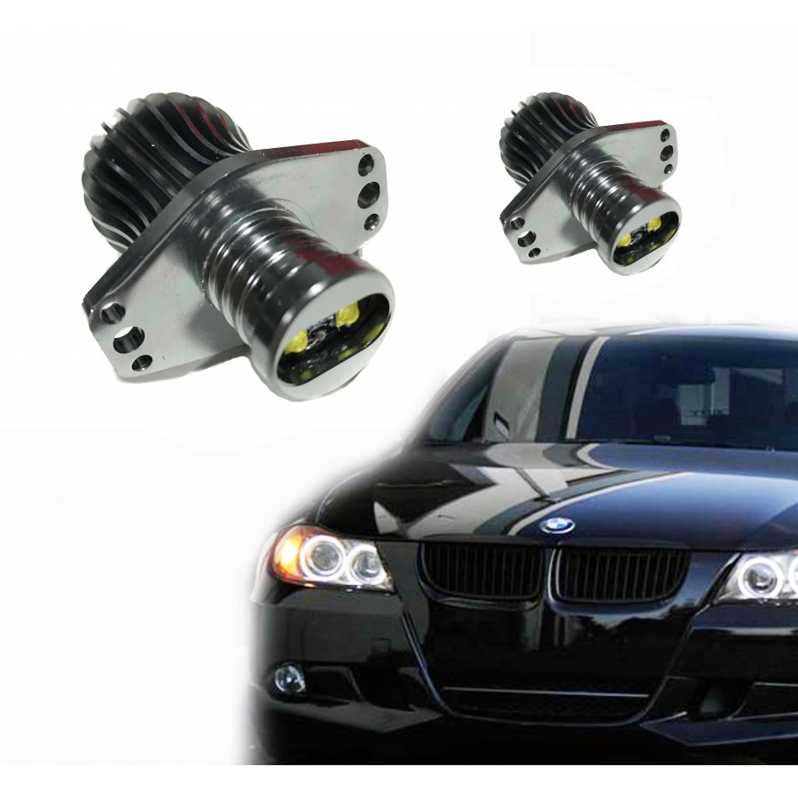 OCPTY 2X 14W Angle Eye LED Halo Ring White Angel Eye Bulbs Compatible for BMW E90 E91 3 Series 
