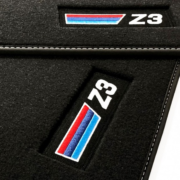 BMW Z3 2-teilig ab 03.96 auch 2002 Velours Fußmatten Autoteppich Salza schwarz 