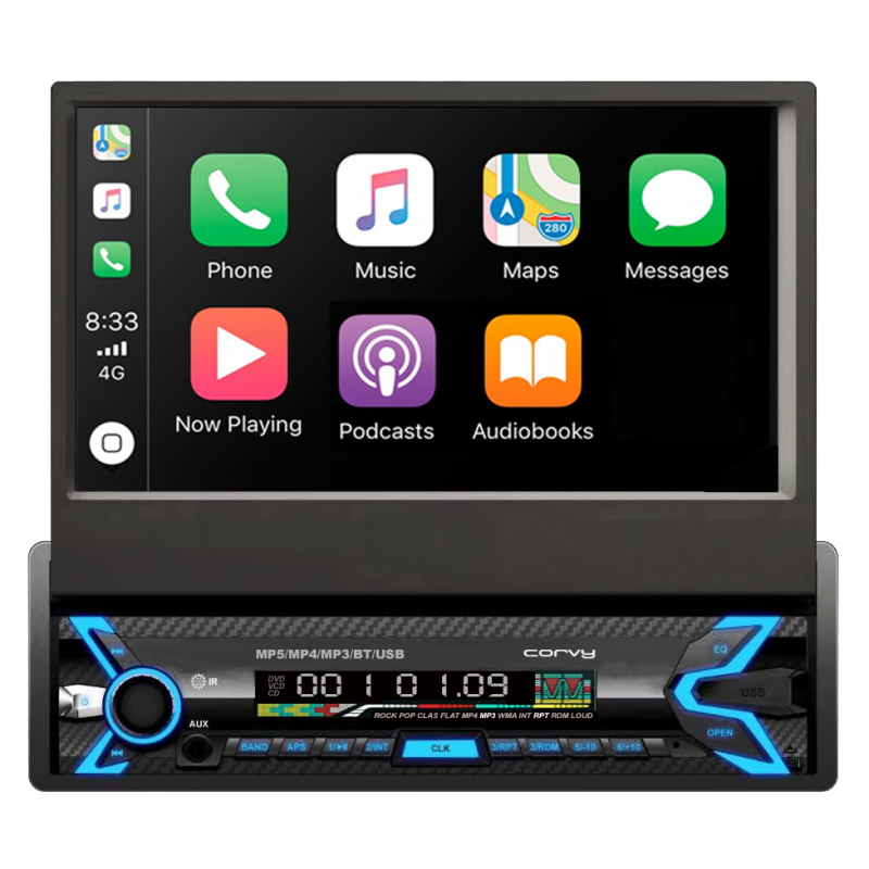 Radio 1 Din MP5 player mit touch screen, Android auto und Apple